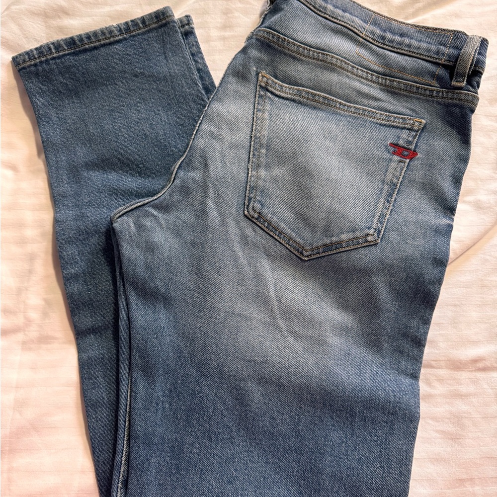 Diesel Blue Denim Jeans with Red Label